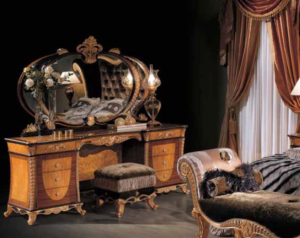 Dressing table on a frame of wood, Ezio Bellotti