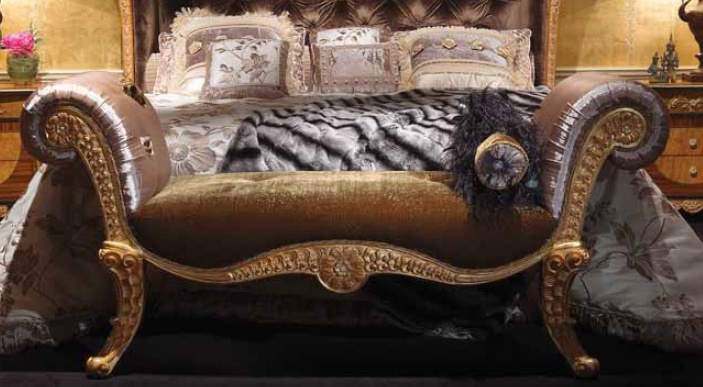 Bedside bench on a frame of natural wood, Ezio Bellotti