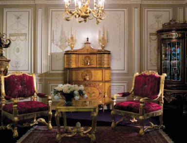 Armchair with wooden frame 1850, Ezio Bellotti