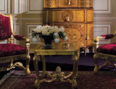 Coffee table on a frame of natural wood, Ezio Bellotti