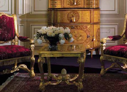 Coffee table on a frame of natural wood, Ezio Bellotti