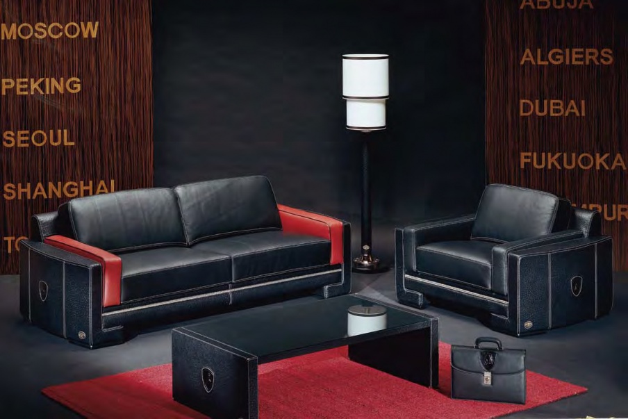 Sofa set in leather Monza, Formitalia 