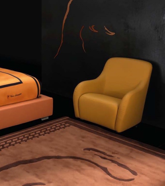 Chair in leather upholstery TL240, Formitalia