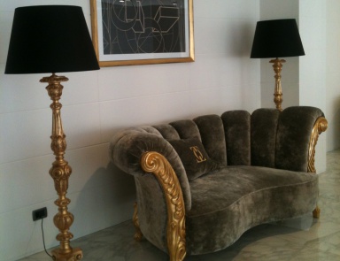 Sofa with high back Vogue, Tosconova (Italian sofa)