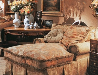 Day bed with high upholstered headboard, Sharon - Provasi