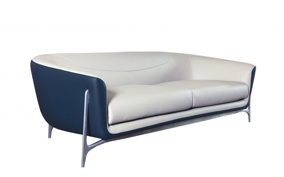 Sofa in leather MBS 001, Formitalia