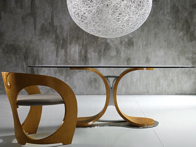 The MISTRAL chair is made of wood, Carpanelli