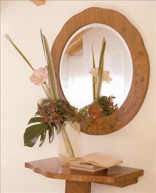 ZEBRANO wall mirror, Carpanelli