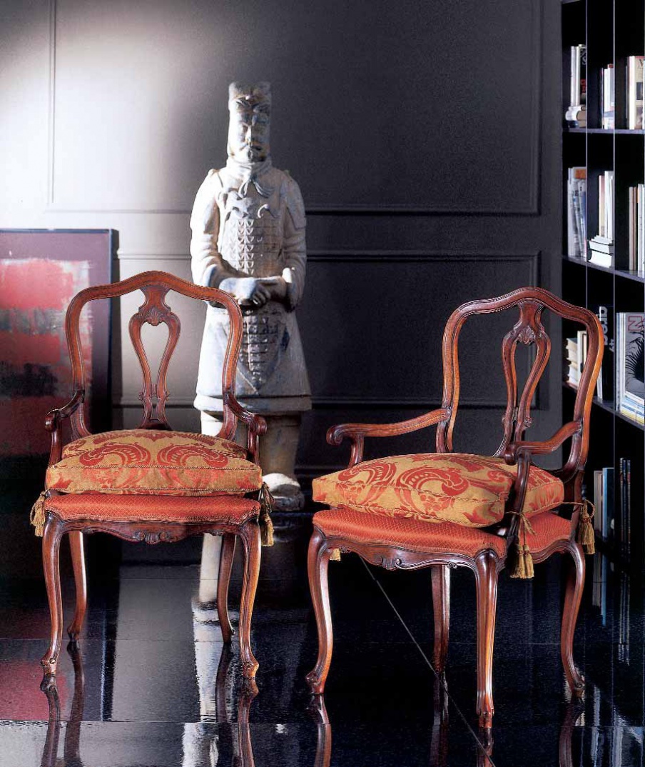 The chair in the open frame from wood P166, Zanaboni