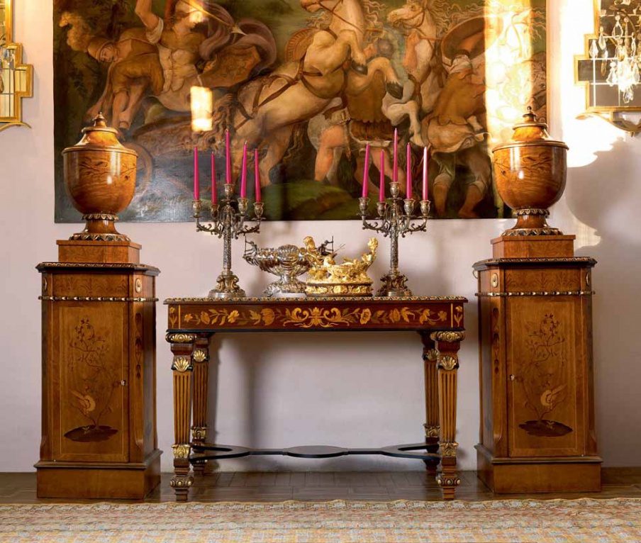 Decorative column with a vase T73, Zanaboni