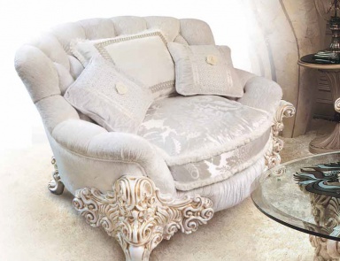 Chair with carved legs, Ezio Bellotti