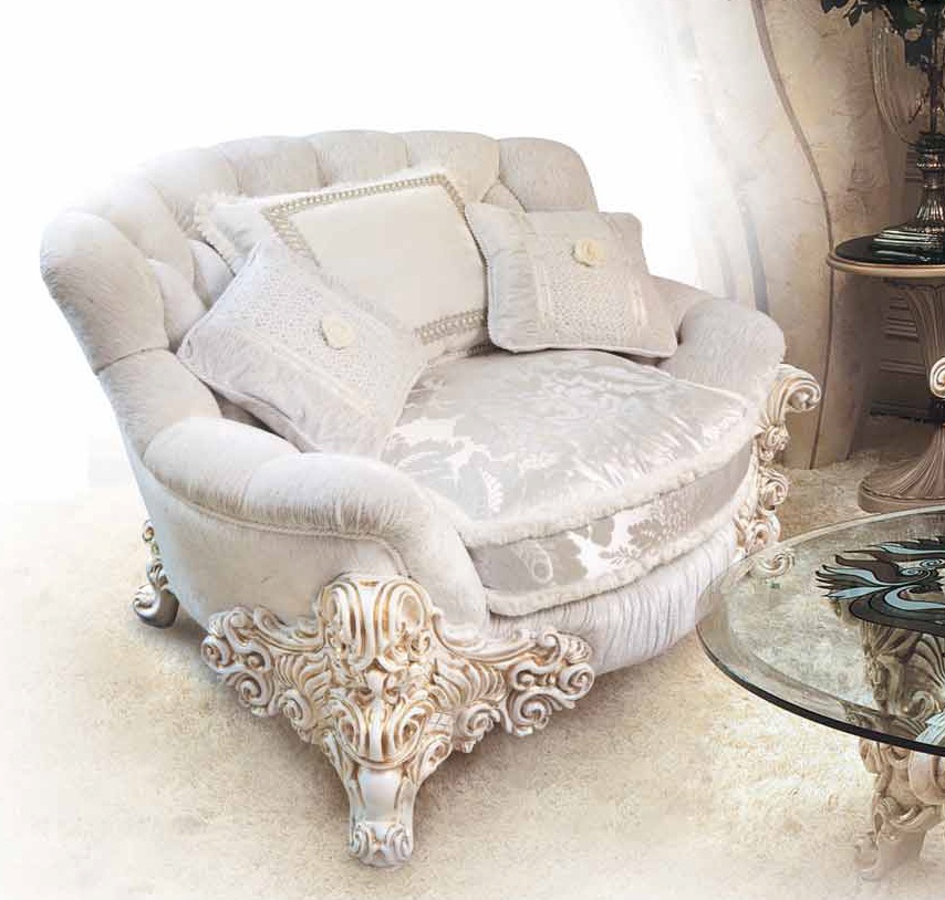 Chair with carved legs, Ezio Bellotti