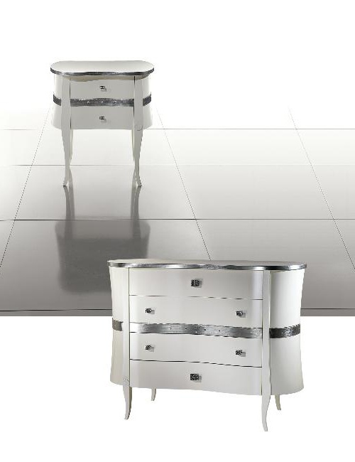 Bedside table bedside with drawers Novecento, Carpanelli