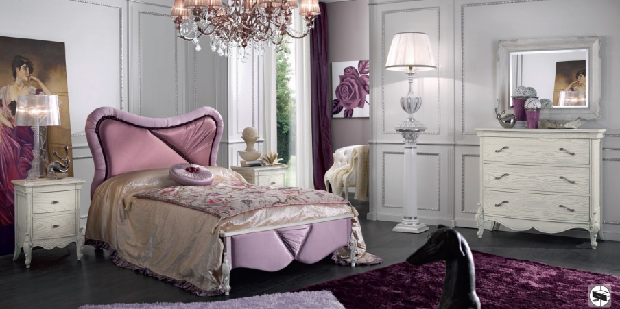 Bed with upholstered headboard Mirandola Export