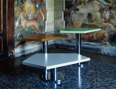 Small table on the basis of aluminium Penta, Edra