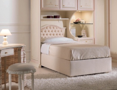 Single bed in a classic style, Olga Angolo, Pellegatta