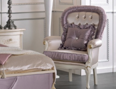 Armchair in fabric Mirandola Export