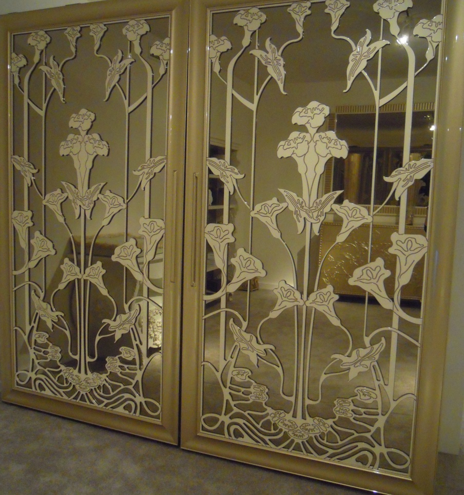 Wardrobe with 2 doors of bronze glass, Halley
