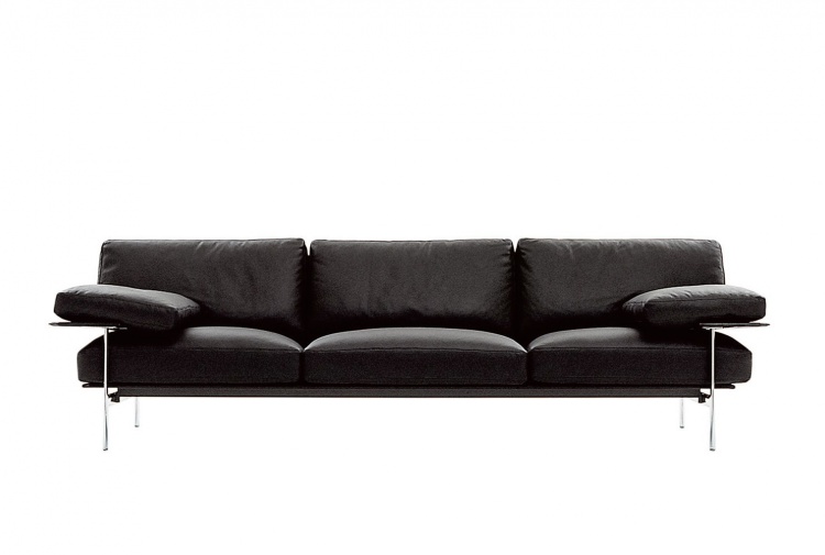 The sofa on a metal frame, Diesis - B & B Italia
