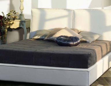 Bed with upholstered headboard Nadia, TreCi Salotti