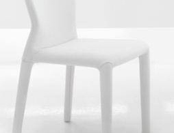 Chair in leather upholstery Brezza, Bonaldo