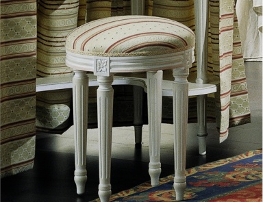 Round pouf handmade Puff Olga, Pellegatta