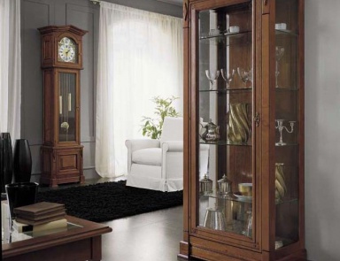 Showcase single door of wood and glass Athene, Serenissima