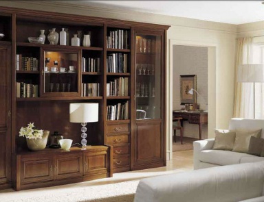 The Cabinet is made of solid wood and glass Athene, Serenissima