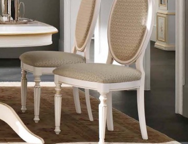 Chair with upholstered Vivaldi, Maronese