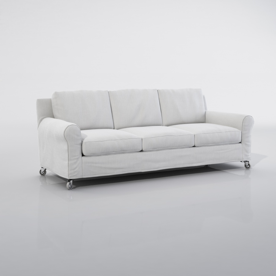 Sofa on a frame of wood covered with leather or fabric Umberto, Flexform