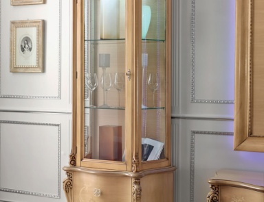 Showcase with glass shelves Mirandola Export