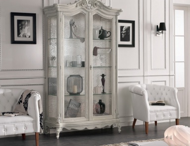 Showcase with glass shelves Mirandola Export