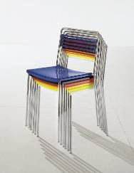 Chair with plastic seat Linda, Bonaldo