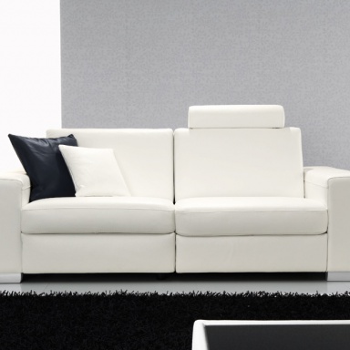 Double leather sofa DONATELLO