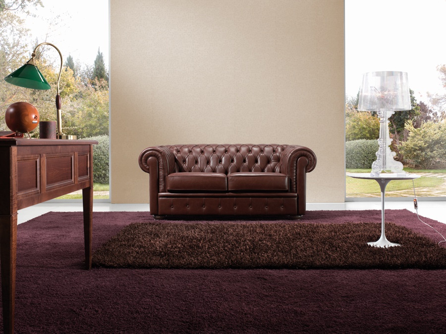 Double leather sofa CHOPIN, Loiudiced
