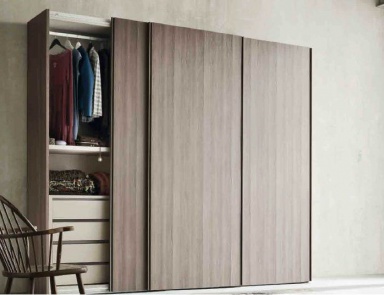 Wardrobe-slider wood finish melamine under the elms Anta liscia, Serenissima