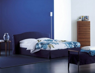 Double bed on the aluminum frame Orchidea, Flou