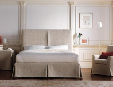 Bed upholstered in cloth Palace, Flou