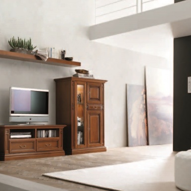 Small wardrobe-showcase Nabucco 