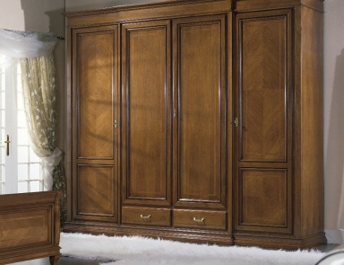 Wardrobe with 4 hinged doors in a classic style Armonie, Arve Style.