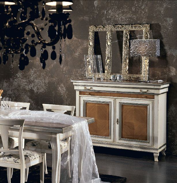 Sideboard with two hinged doors and drawers Armonie, Arve Style