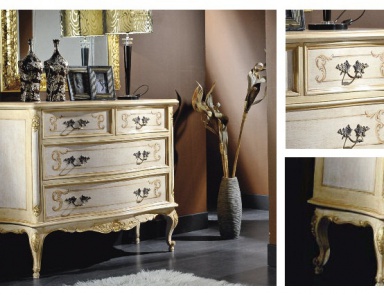 A chest of drawers in the Baroque style on carved legs Armonie, Arve Style