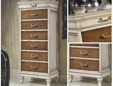 The figured legs on chest with 6 drawers Armonie, Arve Style