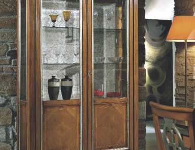 Showcase with two doors on flat legs Armonie, Arve Style