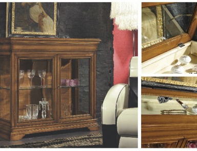 Showcase with two glass doors Armonie, Arve Style