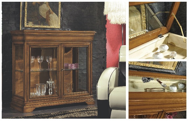 Showcase with two glass doors Armonie, Arve Style