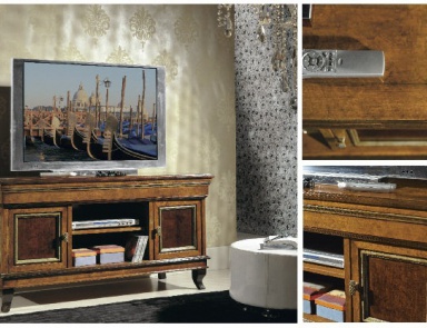 Stand for TV on figured legs Armonie, Arve Style (bedside table for TV)