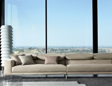 Sofa with metal legs Vita, Bonaldo