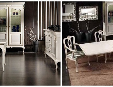 Dining table on figured legs Desiree, Arve Style