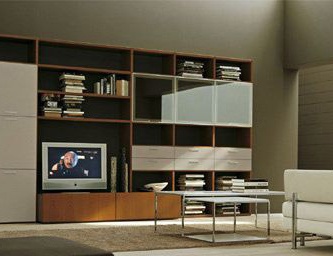 Modular wall storage system, Pari e Dispari One - Presotto